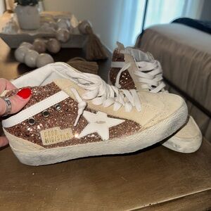 COPY - Women’s Golden Goose Mid Star with Rose Gold Glitter
